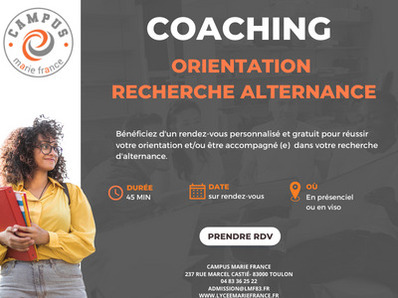 Coaching Orientation et Recherche dAlternance